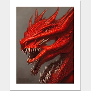 Uruloki Red Dragon Posters and Art